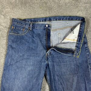 Levis Jeans 550 Mens 44x32 Blue Relaxed Fit Straight Casual Formlal Office